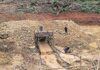 Parte de terra detruída por garimpo no interior do Pará — Foto: Reprodução/PF
